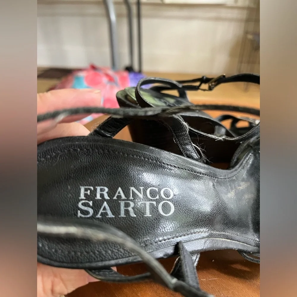 Embellished Wedge Sandals - Picture 3 of 8